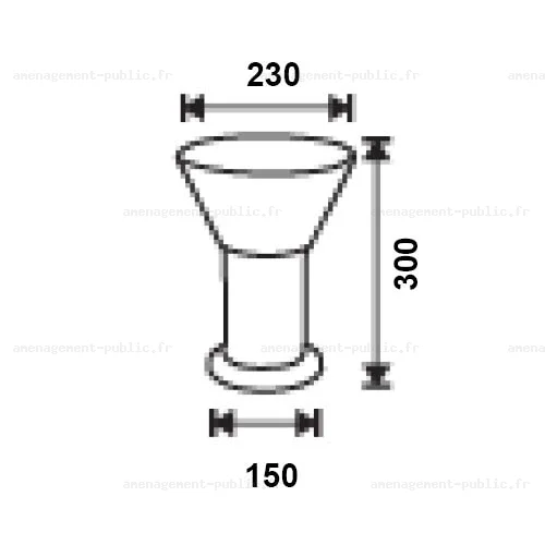Borne lumineuse à LED pour éclairage extérieur